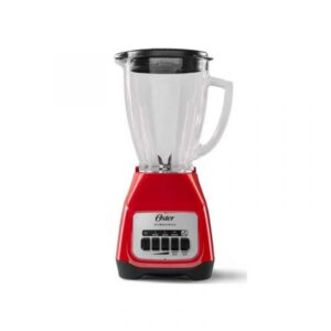 LICUADORA OSTER VASO VIDRIO COLOR ROJO 2 VEL