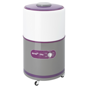Lavadora 15kg Una tina Manual Redonda Gris